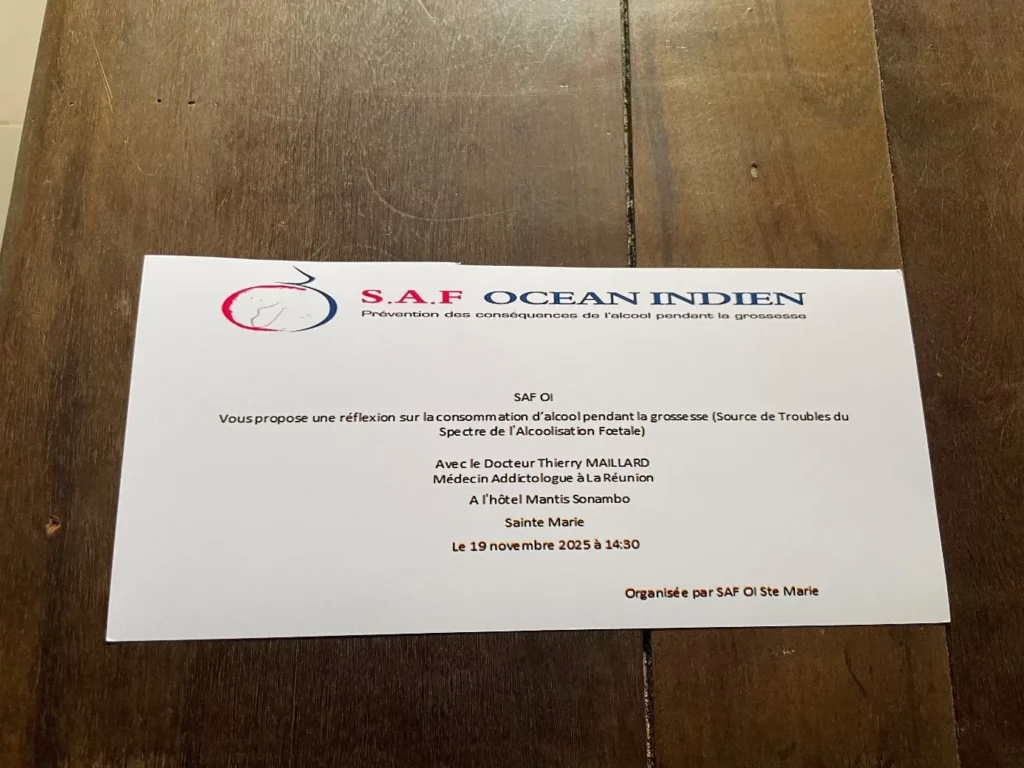 Carton d'invitation à une conférence médicale